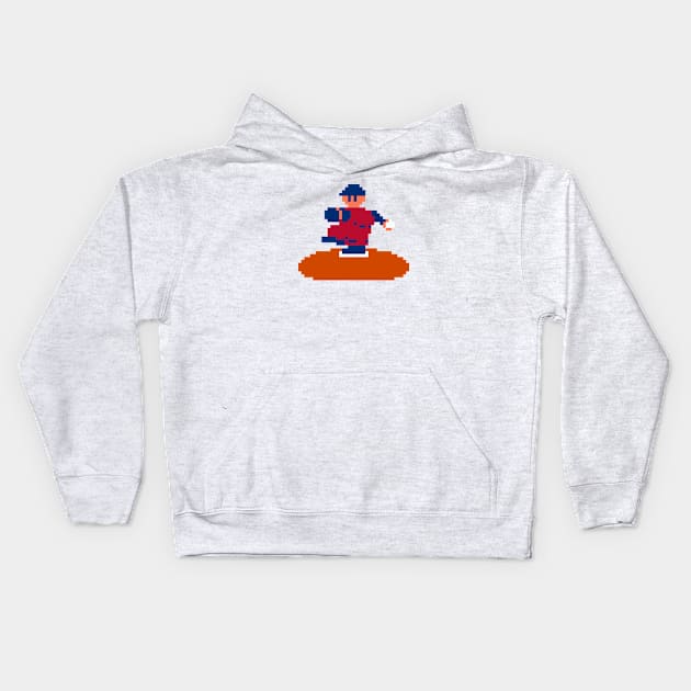 RBI Baseball Pitcher - Texas Kids Hoodie by The Pixel League